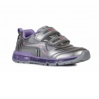Geox J0445B C1400 Android Dk Silver/Lilac girls
