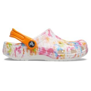 Crocs TieDye Graphic Kids Clog 206995 Orange Zing/Multi