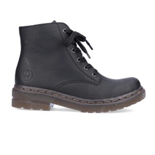 Rieker 78240-00 Black Flat Lace Boot