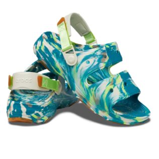 Crocs Classic All Terrain Marbled Sandal 207888 Limeade/Multi
