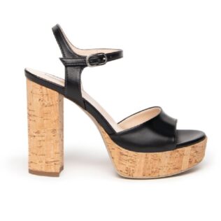 Nero Giardini E307530D 100 Black Sandal