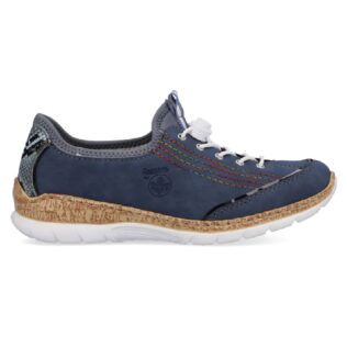 Rieker N42T0-14 Jeans Fake Lace Slip-on Shoe