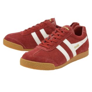 Gola Harrier Suede Deep Red/White