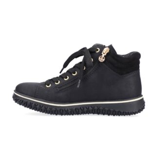 Rieker Z4263-00 Black Flat Lace Boot