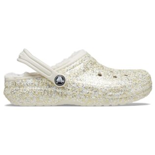 Crcos Classic Lined Glitter Clog Toddler 207463 Stucco