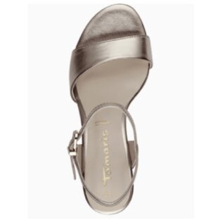 Tamaris 28008-42 Light Gold Heel Sandal