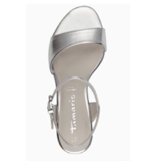 Tamaris 28008-42 Silver Heel Sandal