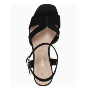 Tamaris 28309-42 Black Suede Heel Sandal