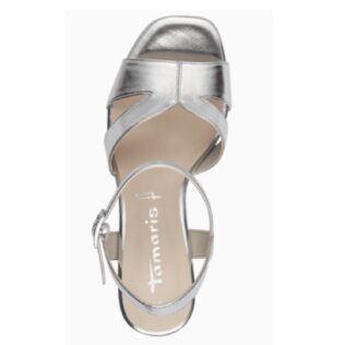 Tamaris 28349-42 Silver Heel Sandal