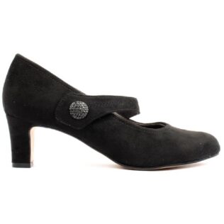 Jana 22473 Black Strap Heel