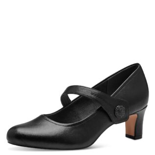 Jana 22474 Black Strappy Heel