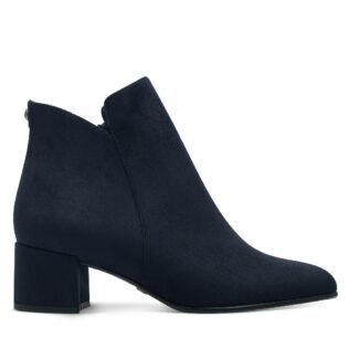 Tamaris 25354 Navy Suede Block Heel Boot