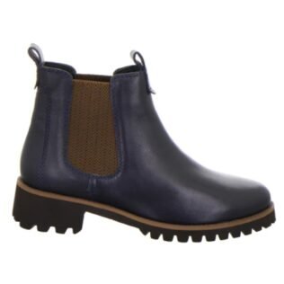 ARA 31227-02 Navy Gusset Ankle Boot