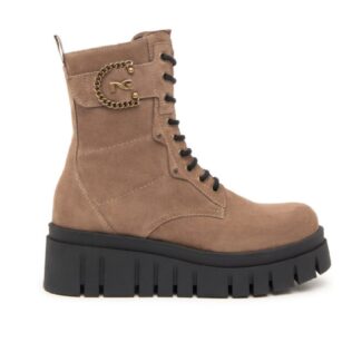 Nero Giardini I411921D Camel Suede Platform Lace Boot