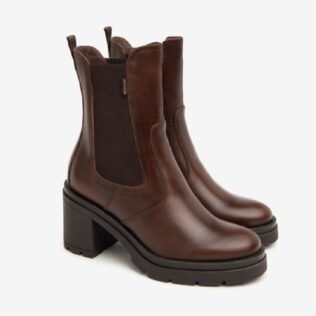 Nero Giardini I411961D Brown Heel Pull Gusset Boot