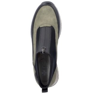 Rieker N9362-54 Khaki/Black Zip Boot