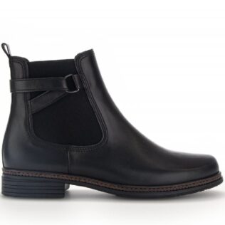 Gabor 54.670.27 Black Gusset Chelsea Boot