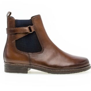 Gabor 54.670.36 Tan/Navy Gusset Chelsea Boot