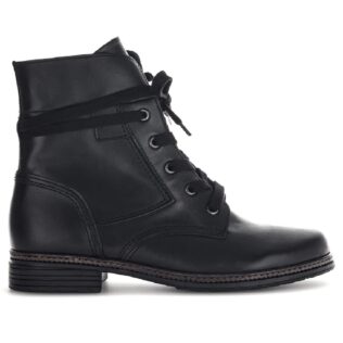 Gabor 54.674.27 Black Flat Lace Boot