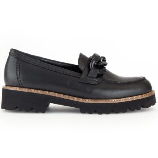 Gabor 55.240.27 Black Chain Loafer