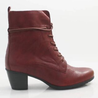 Gabor 55.521.55 Dark Red Heel Lace Boot