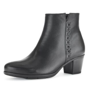 Gabor 55.524.27 Black Heel Ankle Boot