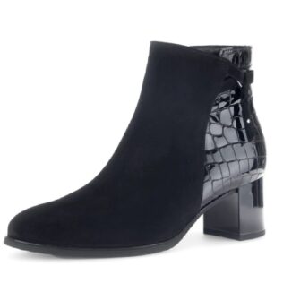 Gabor 55.692.90 Black Heel Ankle Boot