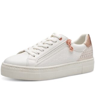 Tamaris 23313-41 White/Rose Gold Trainer
