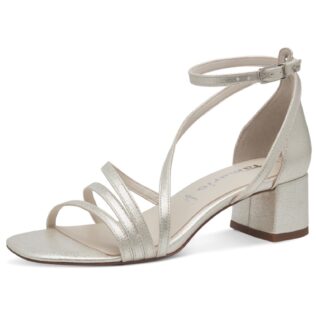 Tamaris 28205-44 Champage Block Heel Sandal