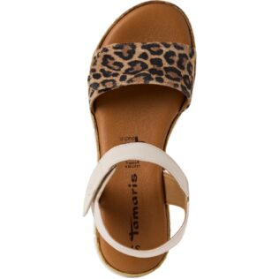 Tamaris 28220-44 Ivory/Leopard Sandal