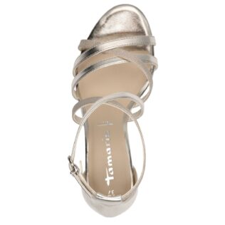 Tamaris 28382-42 Platinum High Heel Sandal