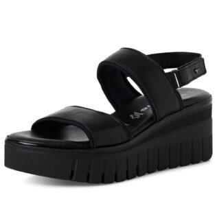 Tamaris 28711-44 Black Wedge Sandal