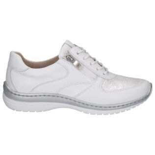 Caprice 23718-44 White/Silver Trainer