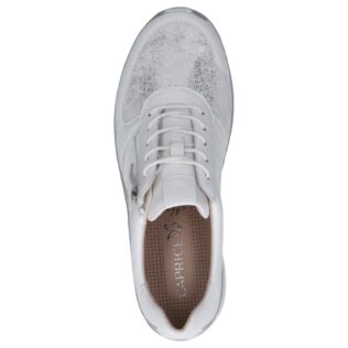 Caprice 23718-44 White/Silver Trainer