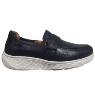 Grunwald S-2728 Navy Leather Loafer
