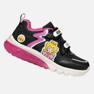 Geox J Ciberdron ‘SuperMario’ Black/Fuchsia C0922