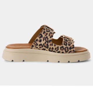 Tamaris 27239-42 Leopard Double Buckle Sandal