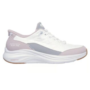 Skechers 150404 White/Lavender Fake Lace Slip In