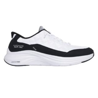 Skechers 150404 White/Black Fake Lace Slip In