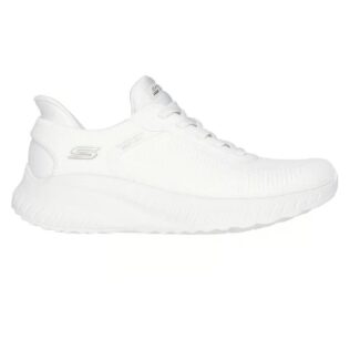 Skechers 117497 Off White Fake Lace Slip Ins