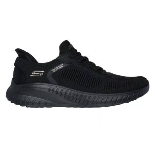 Skechers 117497 Black Fake Lace Slip Ins