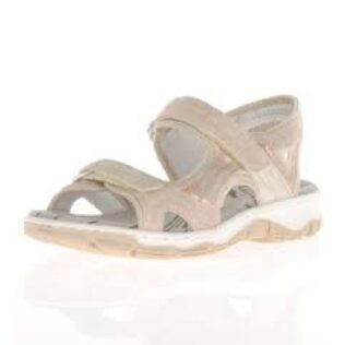 Rieker 68866-31 Cream/Rose Gold Walker Sandal