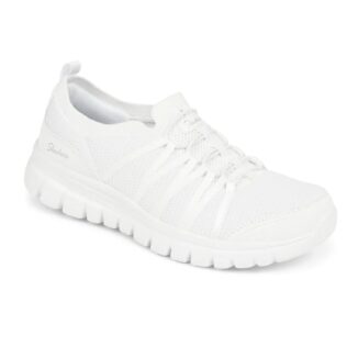 Skechers 100702 Off White Fake Lace Slip On