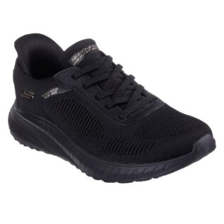 Skechers 117497 Black Fake Lace Slip Ins