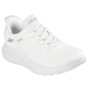 Skechers 117497 Off White Fake Lace Slip Ins