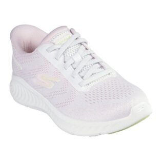 Skechers 125643 White/Pink Fake Lace Slip in