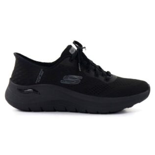 Skechers 150066 All Black Arch Fit Laced Slip In