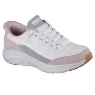 Skechers 150404 White/Lavender Fake Lace Slip In