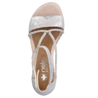 Rieker 64654-40 Silver Block Heel