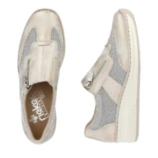 Rieker 48760-60 Gold Metallic Combi Wedge